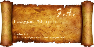 Fadgyas Adrienn névjegykártya
